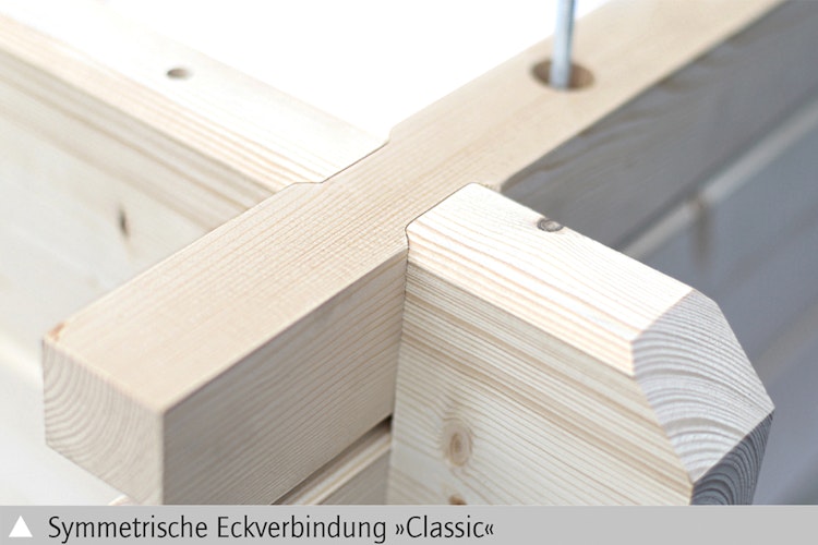 Skan Holz 45 mm Gartenhaus Esbjerg/Freizeithaus 1/2