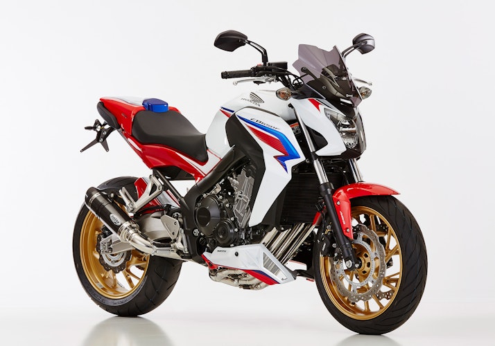 ERMAX Naked-Bike-Scheibe Acrylic durchsichtig Schwarz getönt für HONDA CB650F