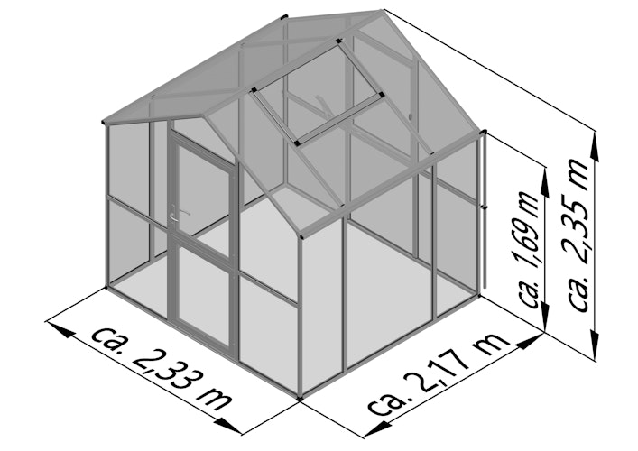 KGT Gewächshaus Aptasia Typ III-s