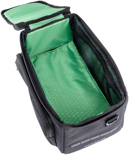 CONTEC Gepäckträgertasche Via Commuter schwarz inkl. vormontiertem AVS Adapter