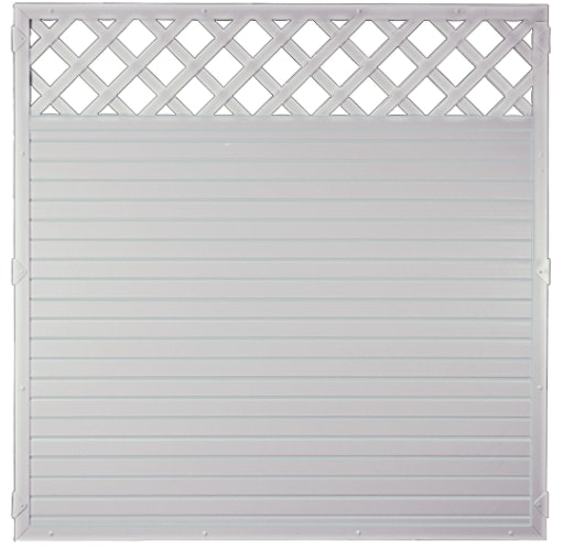 T&J LIGHTLINE Kunststoff Zaun Ranki 1800 x 1800 mm Weiß