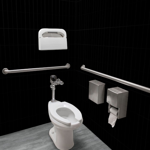 Revét Vinyl Wandfliese Butcherblock Schwarz Hochglanz 120 x 60 cm