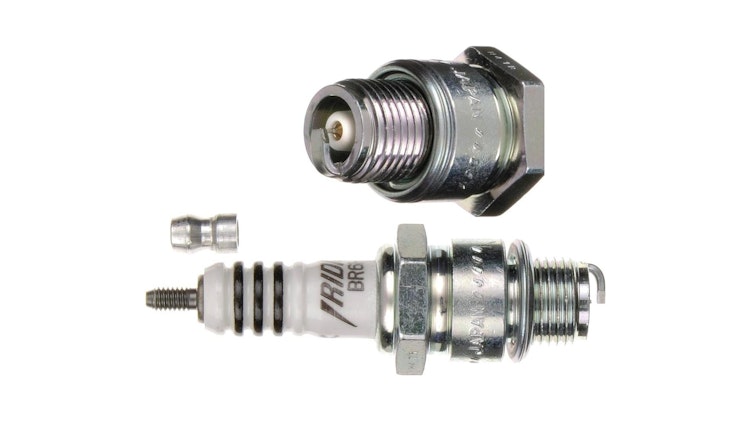 NGK Zündkerze BR6HIX, Iridium, Schlüsselweite 20, 8, Zündkerze Gruppe B, 14 mm Gewinde