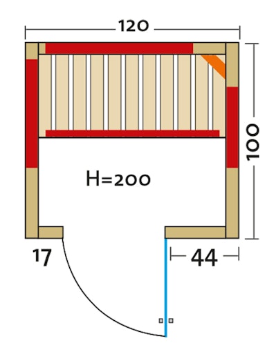 Infraworld Infrarotkabine Vario Natura 120 inkl. 5-teiligem gratis Zubehörset