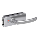 Vorschaubild Griffwerk Jette PURISTO S -Edelstahl matt Ganzglastürbeschlagset -3-teiliger Bandsatz -mit Griff JETTE CRYSTAL -EM -smart2lock