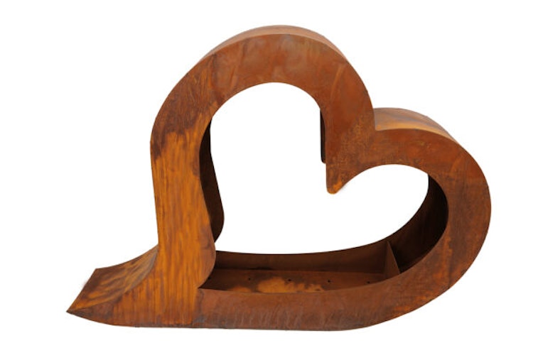 Badeko Herz „Lydia“ in Edelrostoptik (140 cm) zum Bepflanzen