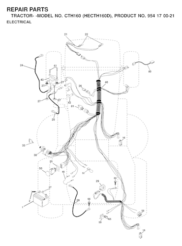 Husqvarna Gartentraktoren CTH160, HECTH160D, 954170021, 2000-02