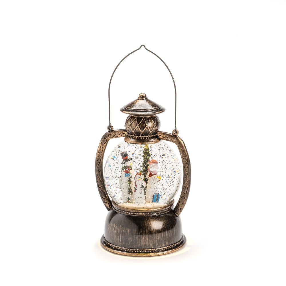 Konstsmide Weihnachtsbeleuchtung LED Kugellaterne Schneemannfamilie H 20cm