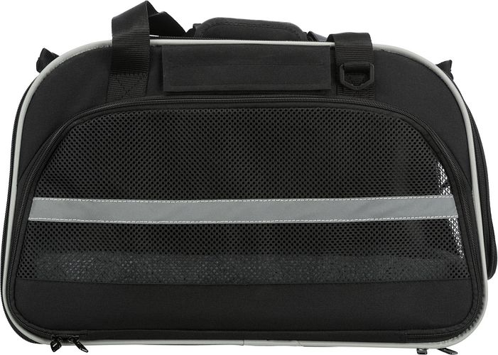 TRIXIE Wohn- und Transporttasche Valery, 29 × 31 × 49 cm, schwarz/grau