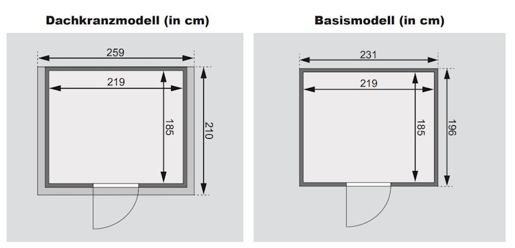 Karibu Sauna Sonara - Massivholzsauna mit Fronteinstieg 38 mm inkl. gratis Sauna-Zubehörset im Wert von 234,94 €