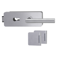 GRIFFWERK Ganzglastürbeschlagset SIEGER DESIGN GATE inkl. Griff LUCIA - PZ