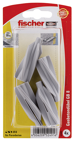 FISCHER Gasbetondübel GB 8 K (4 St)