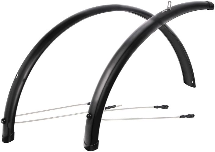 CONTEC Schutzblech-Set Splash Protect 24 Zoll schwarz schwarz glänzend