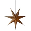 Vorschaubild Konstsmide Weihnachtsbeleuchtung Weihnachtsstern Leinenoptik in hanffarben, 60 cm