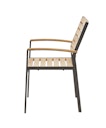Vorschaubild Diamond Garden Balkon-Set SHEFFIELD, Tisch + 2 Stühle, Edelstahl Dunkelgrau / Recycled Teak / Premium Teak