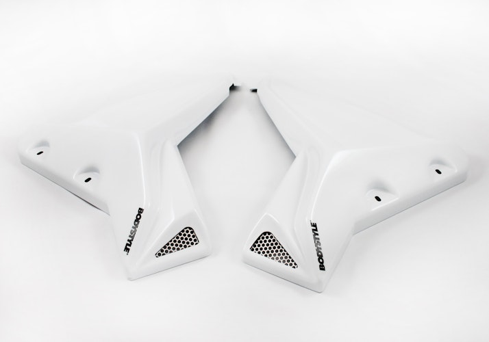 BODYSTYLE Sportsline Kühlerseitenverkleidung  ABS Kunststoff weiß für YAMAHA MT-07 