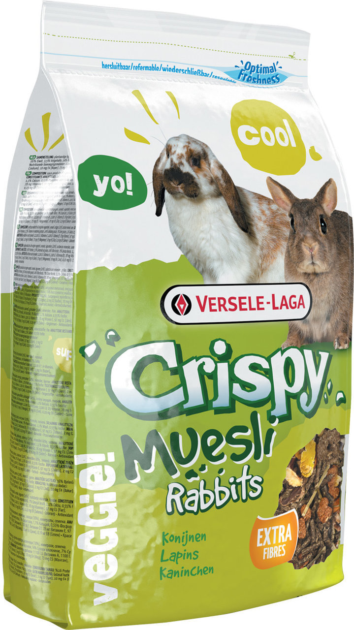 Crispy Muesli - Rabbits 2,75kg Kleintierfutter für Kaninchen