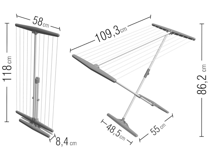 JUWEL Standtrockner SUPERDRY BASIC mint
