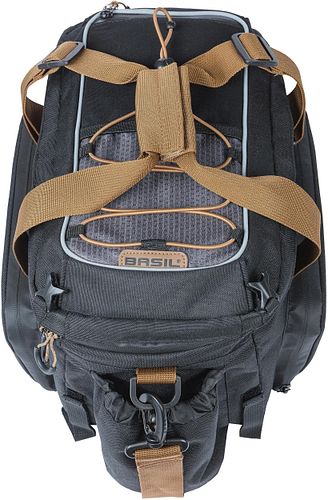 Basil Miles XL Pro Gepäckträgertasche schwarz black slate