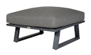 Vorschaubild Diamond Garden Lounge-Set NORA Sun & Rain, Sofa + Hocker + Tisch, Aluminium / Teak / Tuvatextil (100 % Polyacryl)