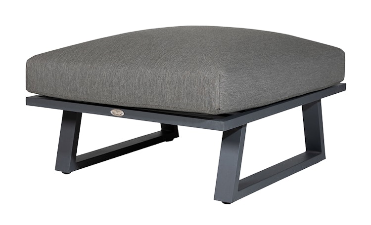 Diamond Garden Lounge-Set NORA Sun & Rain, Sofa + Hocker + Tisch, Aluminium / Teak / Tuvatextil (100 % Polyacryl)