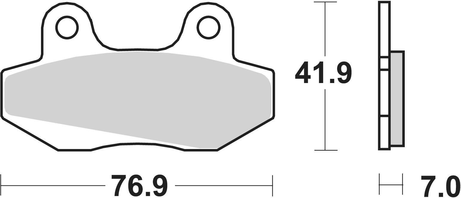 SBS Bremsbelag 551HF Street Ceramic