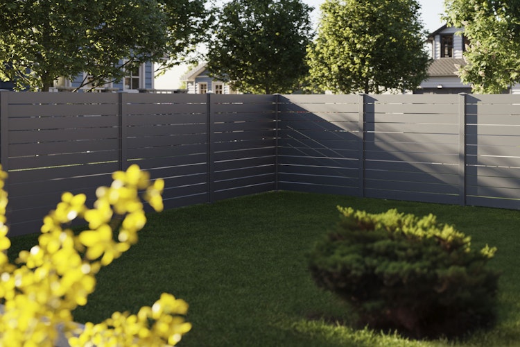 dz Alu Steckzaun-Komplettset VIDUAL Line 150 Distanz 10 mm zum Aufschrauben