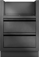 Napoleon Outdoorküche OASIS Seitenbrenner Einbauschrank für BIB18, mattschwarz