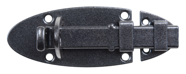 Alberts DURAVIS® Schlossriegel mit flachem Griff schwarzdiamant