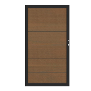 SYSTEM Platinum XL Tor teak-braun 98 x 180 cm