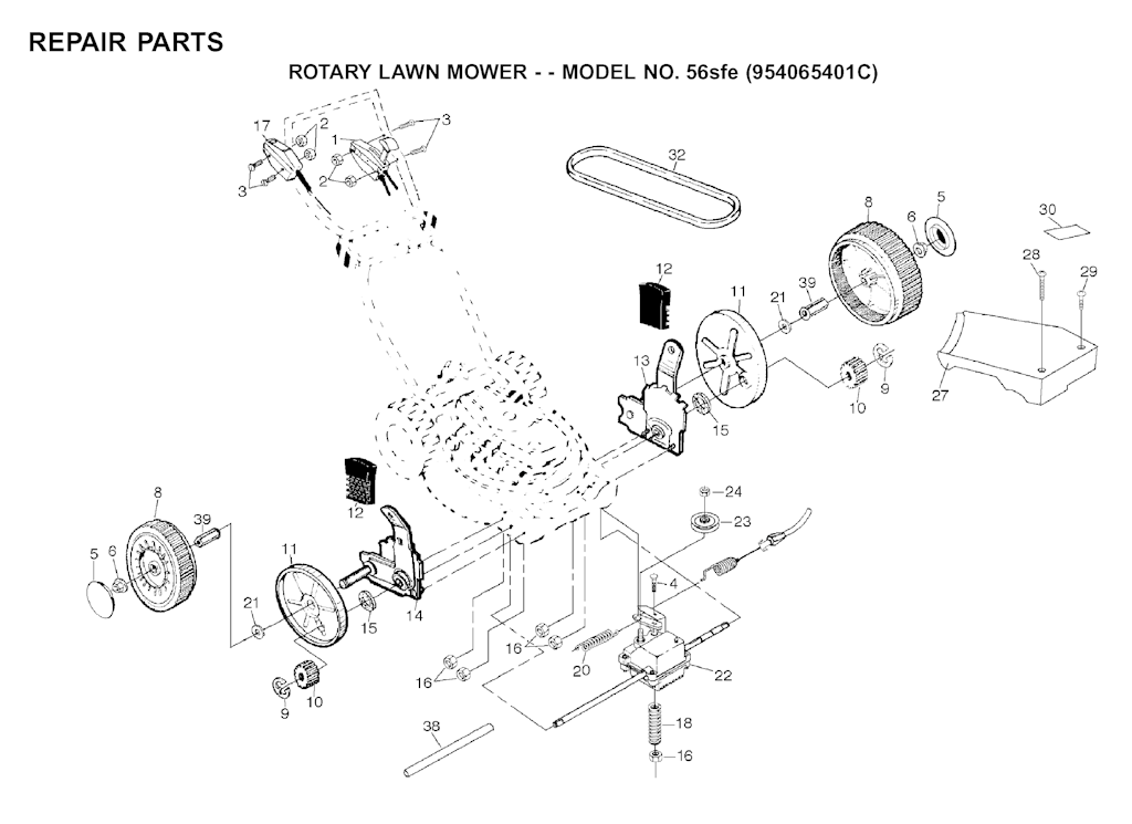Explosionszeichnung Ersatzteile