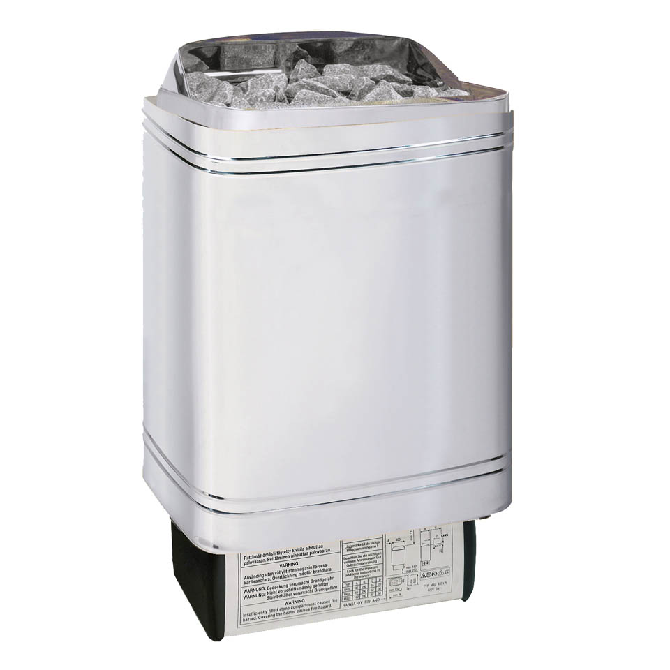 Infraworld Finnischer Saunaofen (Hotline V2) Edelstahl-8 kW