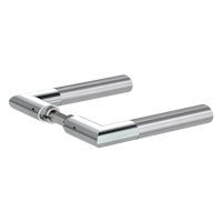 GRIFFWERK Griffpaar für Schlosskasten ARICA Edelstahl poliert / matt Klipptechnik