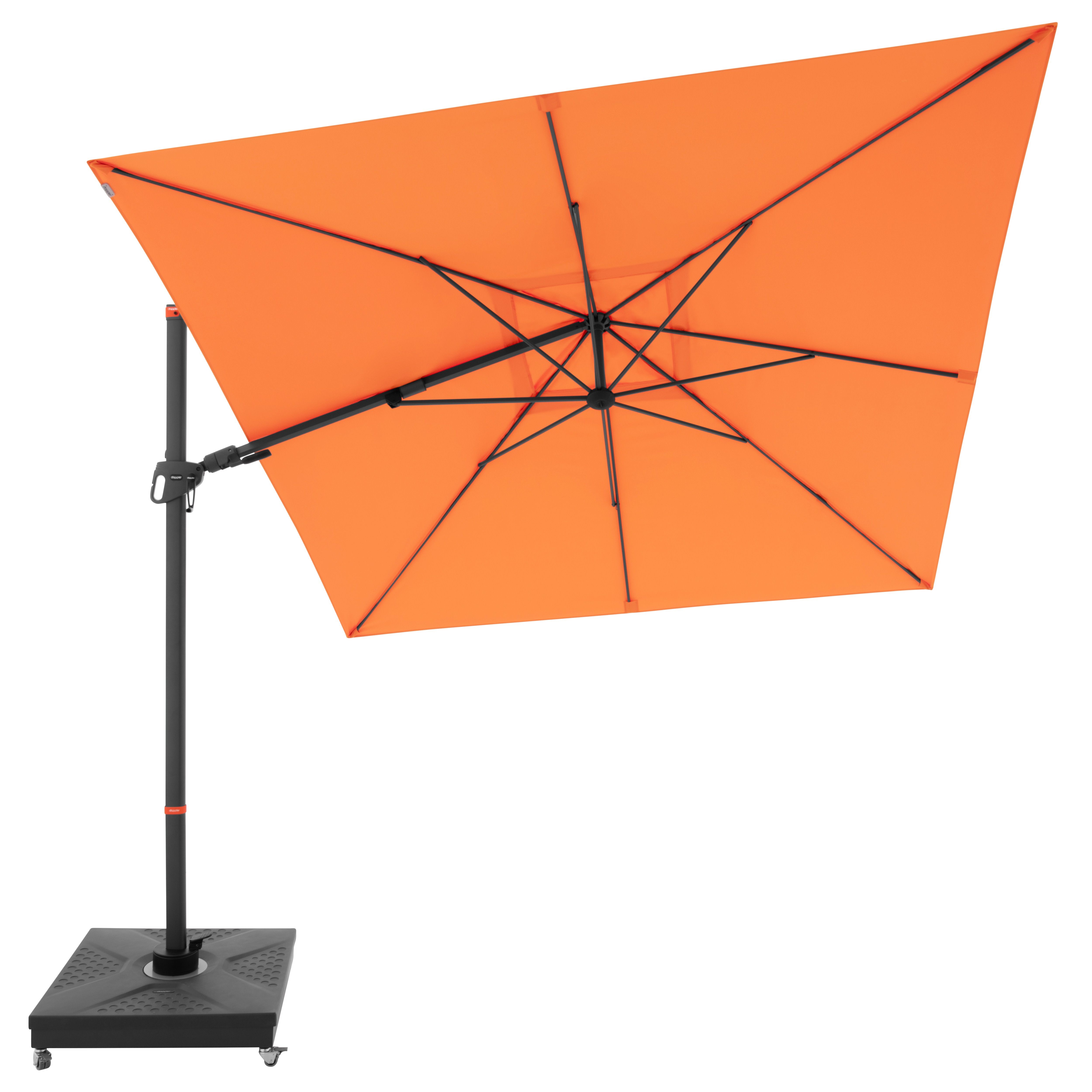 doppler Pendelschirm myZONE 280 x 280, Aluminium Anthrazit / 100 % Polyester 180 g/m²