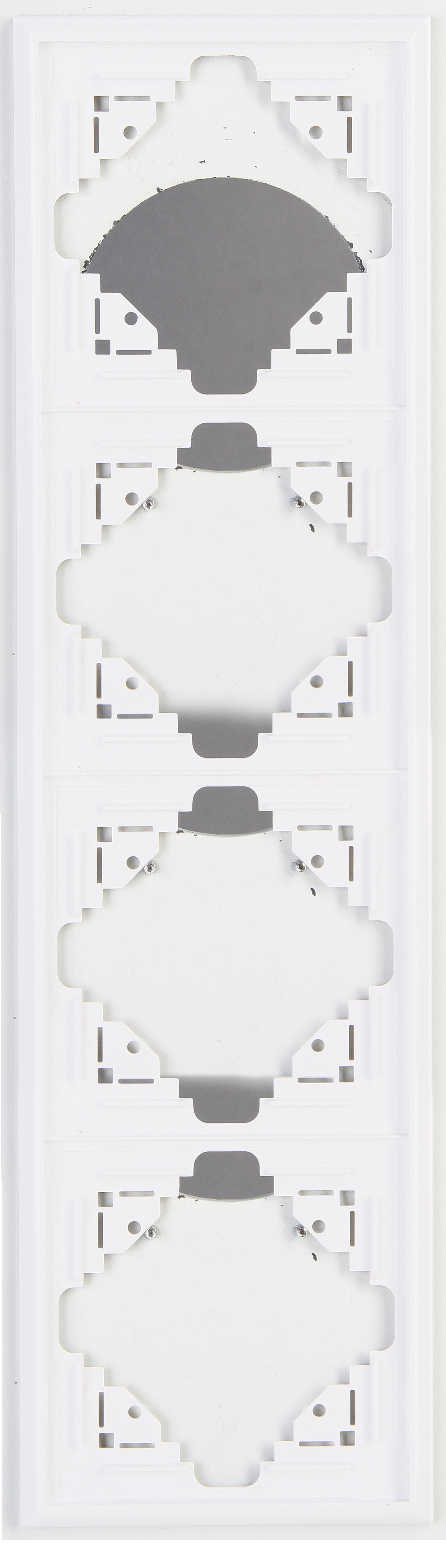 Kopp Abdeckrahmen MALTA 4-fach arktis-weiß