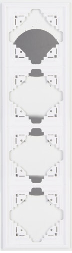 Kopp Abdeckrahmen MALTA 4-fach arktis-weiß