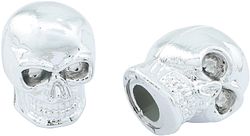 CONTEC Ventilkappe Valve.Caps Schraderventil silber chrom Skull