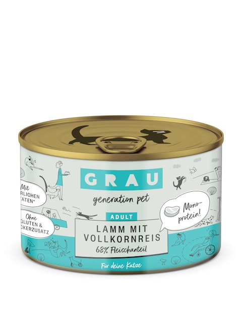 grau Katze 200 Gramm KatzennassfutterVorschaubild