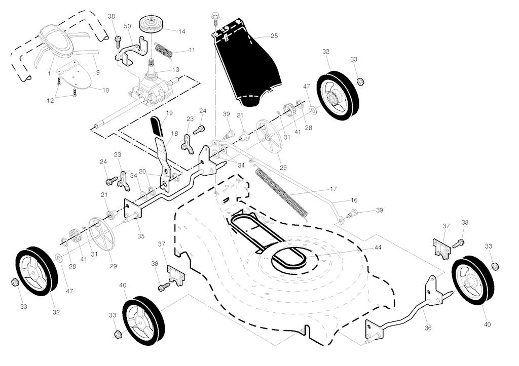 Explosionszeichnung Ersatzteile