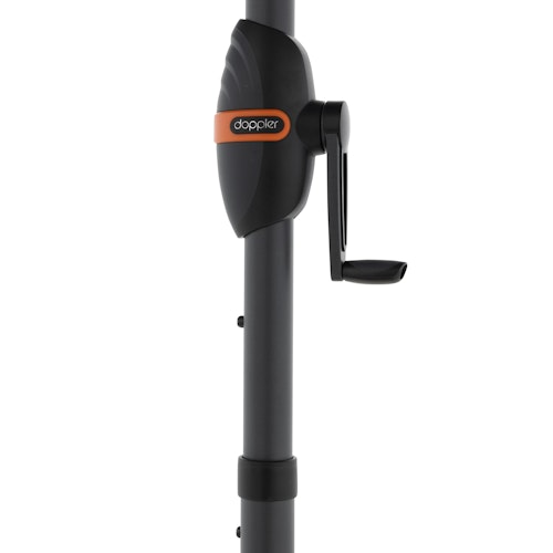 doppler Mittelmastschirm myZONE 300 x 200 Auto Tilt, Aluminium Anthrazit / 100 % Polyester 180 g/m²