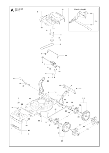 Husqvarna Rasenmäher gelegentliche Nutzung 967605101 LC 348VI