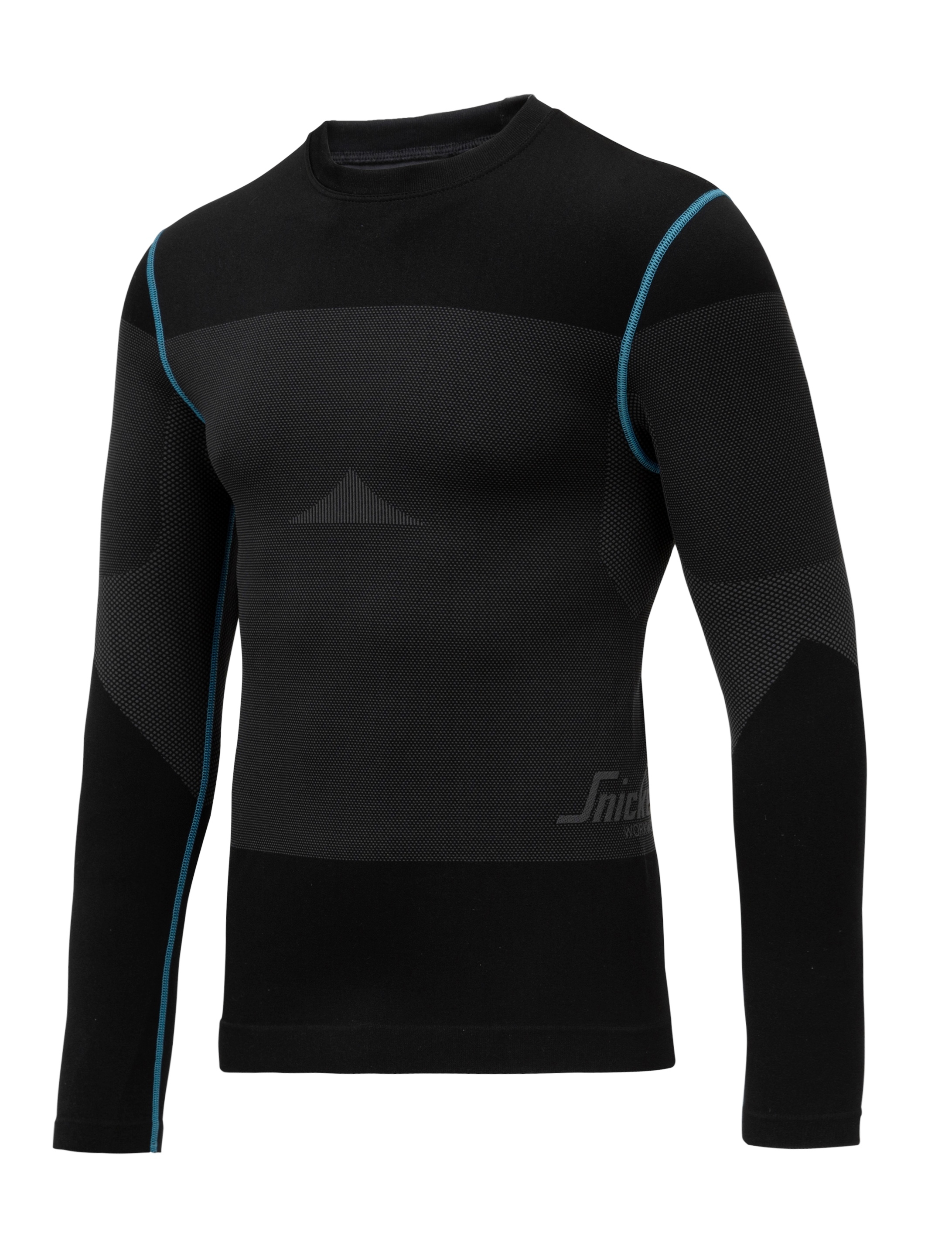 Snickers Workwear 9418 LiteWork Langarm-Shirt 37.5® - schwarz-grau Gr. XS