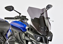 ERMAX Windschutzscheibe Sport Acrylic durchsichtig Schwarz getönt für YAMAHA MT-10 / SP