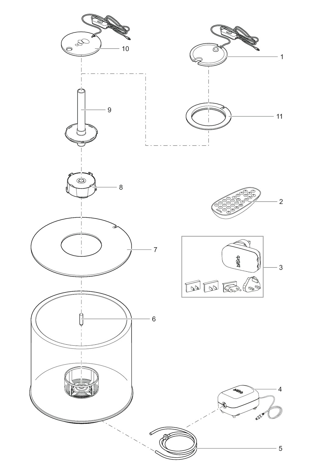 Explosionszeichnung Ersatzteile