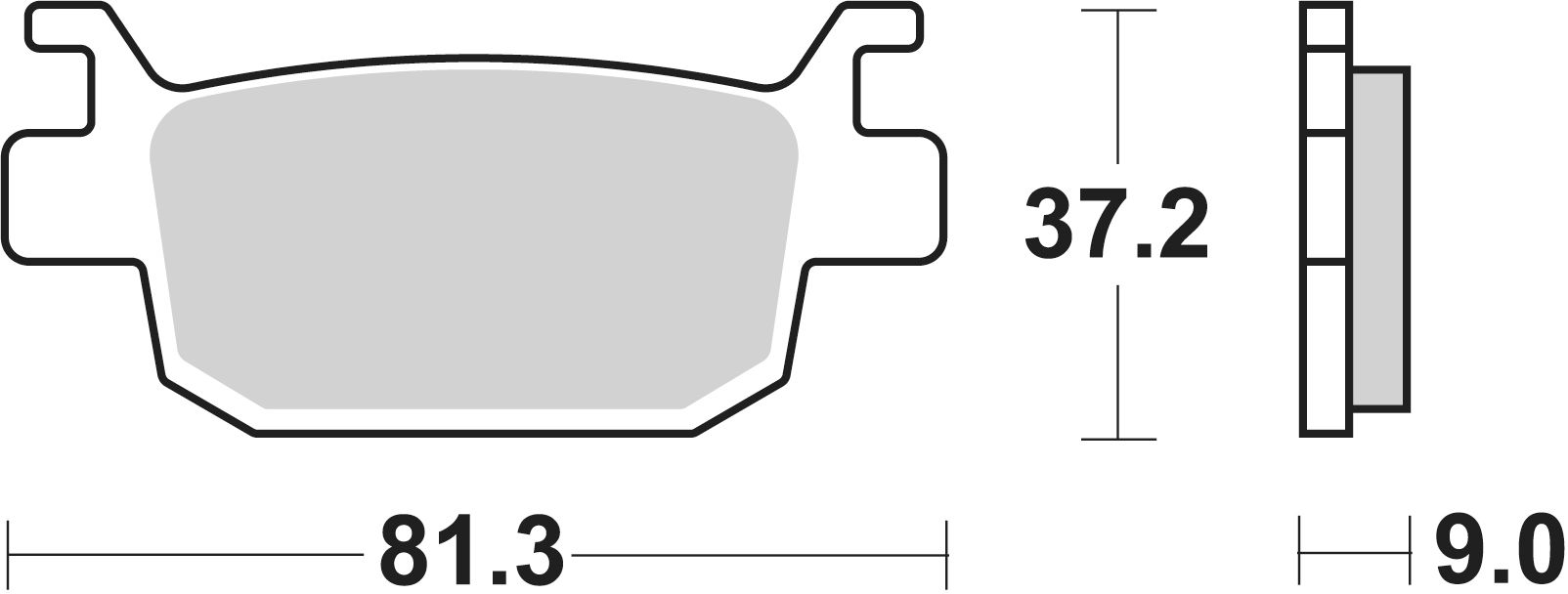 SBS Bremsbelag 832HF Street Ceramic