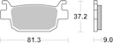 Vorschaubild SBS Bremsbelag 832HF Street Ceramic