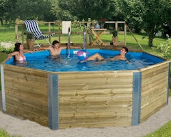 Weka Massivholzpool 593 B Gr. 2, Sparset - 45 mm - 471 x 571 cm