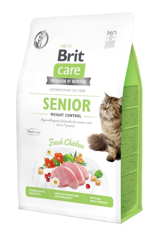 Brit Care Fresh Chicken getreidefrei Weight Control / Senior Katzentrockenfutter