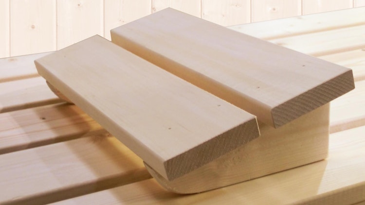 Weka Premium Massivholz-Elementsauna Kemi 3 mit Glastür - 45 mm