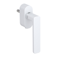 Griffwerk Fenstergriff VAYA 265 MINIMAL MODERN MINIMAL MODERN F2F Seidenweiß L 7x40